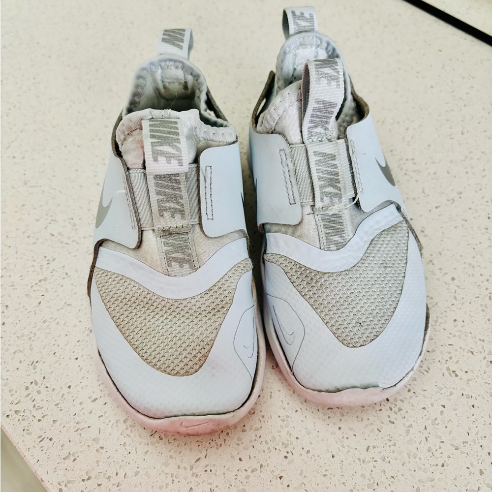 Nike Kids White/Light Blue 9c Shoes